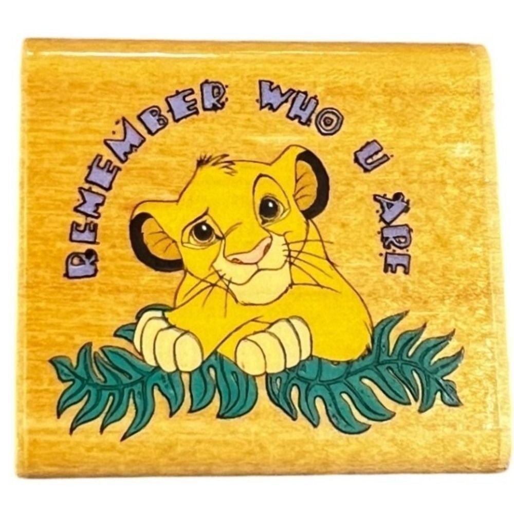 Disney The Lion King Simba Remember Who U Are Rubber Stamp‎ Rubber Stampede